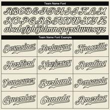 Load image into Gallery viewer, Custom Cream Cream-Black Authentic Baseball Jersey