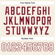 Load image into Gallery viewer, Custom Cream Cream-Crimson Authentic Sleeveless Baseball Jersey