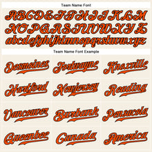 Load image into Gallery viewer, Custom Cream Orange-Black Authentic Sleeveless Baseball Jersey