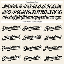 Load image into Gallery viewer, Custom Cream Black-Crimson Authentic Sleeveless Baseball Jersey