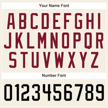 Load image into Gallery viewer, Custom Cream Black-Crimson Authentic Sleeveless Baseball Jersey