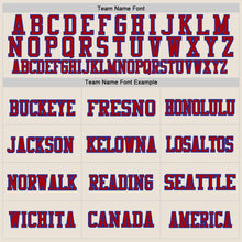 Load image into Gallery viewer, Custom Cream Red-Royal Mesh Authentic Football Jersey