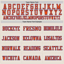 Load image into Gallery viewer, Custom Cream Orange-Royal Mesh Authentic Football Jersey