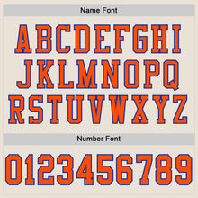 Load image into Gallery viewer, Custom Cream Orange-Royal Mesh Authentic Football Jersey