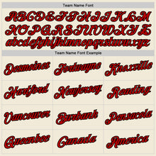 Load image into Gallery viewer, Custom Cream Red-Black Performance T-Shirt