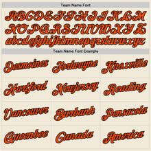 Load image into Gallery viewer, Custom Cream Orange-Black Performance T-Shirt
