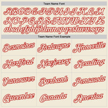 Load image into Gallery viewer, Custom Cream Cream-Red Performance T-Shirt