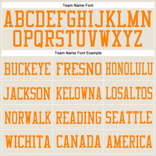 Load image into Gallery viewer, Custom Cream Bay Orange Mesh Authentic Football Jersey