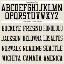 Load image into Gallery viewer, Custom Cream Purple-Black Mesh Authentic Football Jersey