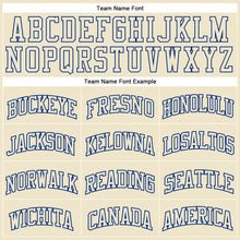 Load image into Gallery viewer, Custom Cream Cream-Royal Authentic Throwback Basketball Jersey