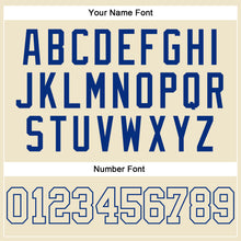 Load image into Gallery viewer, Custom Cream Cream-Royal Authentic Throwback Basketball Jersey