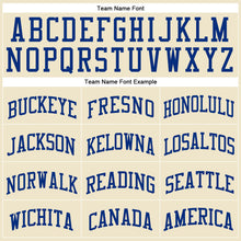 Load image into Gallery viewer, Custom Cream Red-Royal Authentic Throwback Basketball Jersey