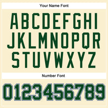 Load image into Gallery viewer, Custom Cream Green-Royal Authentic Throwback Basketball Jersey