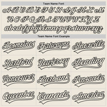 Load image into Gallery viewer, Custom Cream Cream-Black Authentic Baseball Jersey