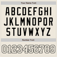 Load image into Gallery viewer, Custom Cream Cream-Black Authentic Baseball Jersey