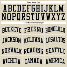 Load image into Gallery viewer, Custom Cream Gray Pinstripe Black Authentic Basketball Jersey