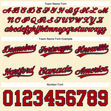 Load image into Gallery viewer, Custom Cream Red-Navy Authentic Throwback Basketball Shorts