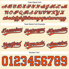 Load image into Gallery viewer, Custom Cream Orange-Royal Authentic Throwback Basketball Shorts
