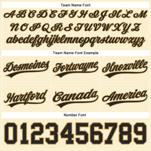 Load image into Gallery viewer, Custom Cream Black-Old Gold Authentic Throwback Basketball Shorts