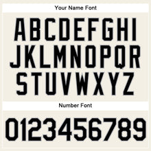 Load image into Gallery viewer, Custom Cream Gray Pinstripe Black Authentic Baseball Jersey