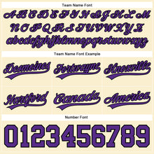 Load image into Gallery viewer, Custom Cream Purple-Black Authentic Basketball Shorts