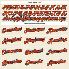 Load image into Gallery viewer, Custom Cream Orange-Navy Performance T-Shirt