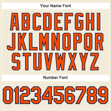 Load image into Gallery viewer, Custom Cream Orange-Navy Performance T-Shirt