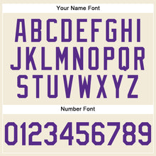 Load image into Gallery viewer, Custom Cream Purple-Gray Performance T-Shirt