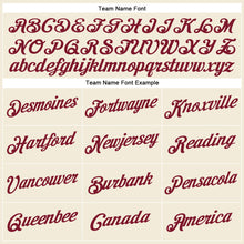 Load image into Gallery viewer, Custom Cream Crimson Performance T-Shirt