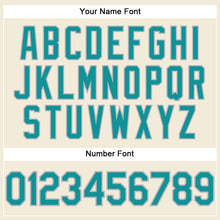 Load image into Gallery viewer, Custom Cream Teal-Gray Performance T-Shirt