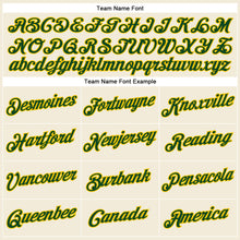 Load image into Gallery viewer, Custom Cream Green-Yellow Performance T-Shirt