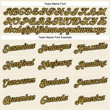 Load image into Gallery viewer, Custom Cream Old Gold-Black Performance T-Shirt