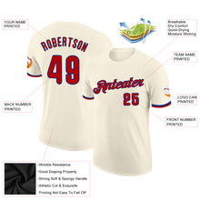 Load image into Gallery viewer, Custom Cream Red-Royal Performance T-Shirt