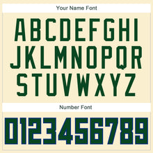 Load image into Gallery viewer, Custom Cream Green-Royal Authentic Throwback Basketball Jersey