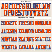 Load image into Gallery viewer, Custom Cream Orange-Royal Mesh Authentic Football Jersey