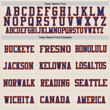 Load image into Gallery viewer, Custom Cream Royal-Orange Mesh Authentic Football Jersey