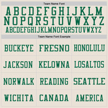 Load image into Gallery viewer, Custom Cream Pink-Kelly Green Mesh Authentic Football Jersey