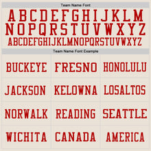 Load image into Gallery viewer, Custom Cream Kelly Green-Red Mesh Authentic Football Jersey