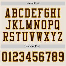 Load image into Gallery viewer, Custom Cream Brown-Gold Mesh Authentic Football Jersey