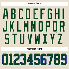 Load image into Gallery viewer, Custom Cream Green-Royal Hockey Lace Neck Jersey