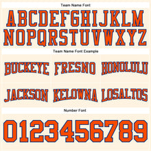 Load image into Gallery viewer, Custom Stitched Cream Orange-Royal Football Pullover Sweatshirt Hoodie