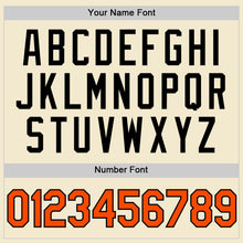 Load image into Gallery viewer, Custom Cream Orange-Black Authentic Throwback Baseball Jersey