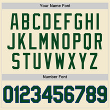 Load image into Gallery viewer, Custom Cream Green-Royal Authentic Throwback Baseball Jersey