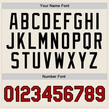 Load image into Gallery viewer, Custom Cream Red-Black Authentic Throwback Basketball Jersey