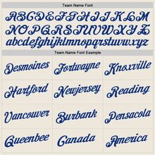 Load image into Gallery viewer, Custom Cream Red-Royal Authentic Throwback Basketball Jersey