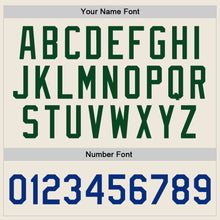 Load image into Gallery viewer, Custom Cream Royal-Green Authentic Throwback Basketball Jersey