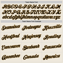 Load image into Gallery viewer, Custom Cream Black-Old Gold Authentic Throwback Basketball Jersey