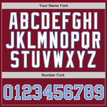 Load image into Gallery viewer, Custom Crimson White Pinstripe Light Blue-White Authentic Baseball Jersey