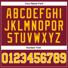 Load image into Gallery viewer, Custom Crimson Gold-White Authentic Sleeveless Baseball Jersey