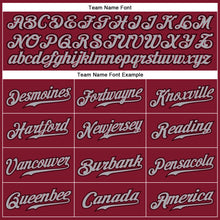 Load image into Gallery viewer, Custom Crimson Gray-Black Authentic Sleeveless Baseball Jersey